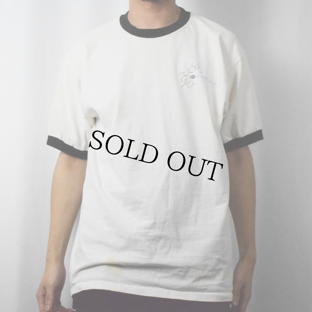 画像3: 90's VIAGRA USA製 医療品 プリントリンガーTシャツ XL (3)