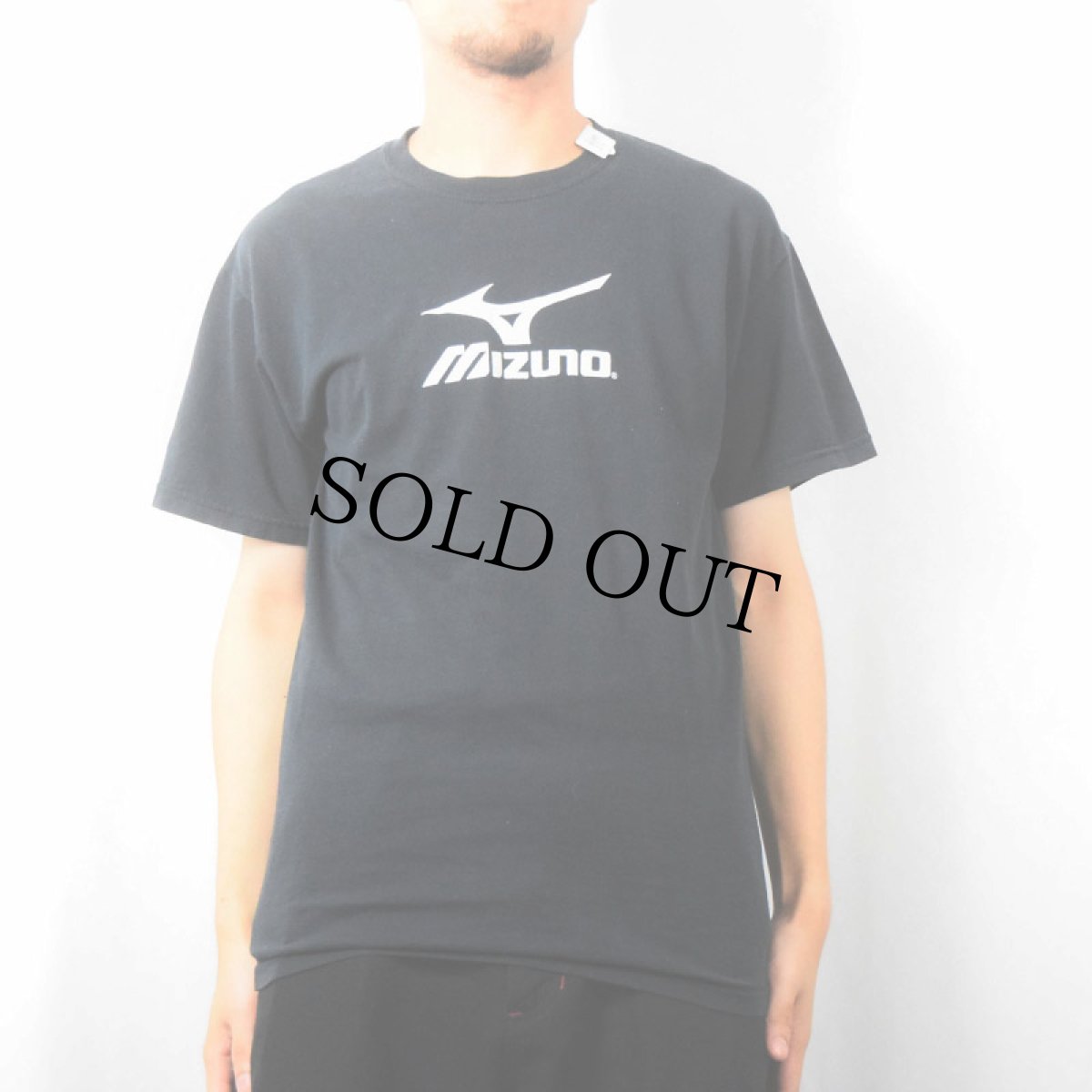 画像3: MIZUNO ロゴプリントTシャツ BLACK M (3)
