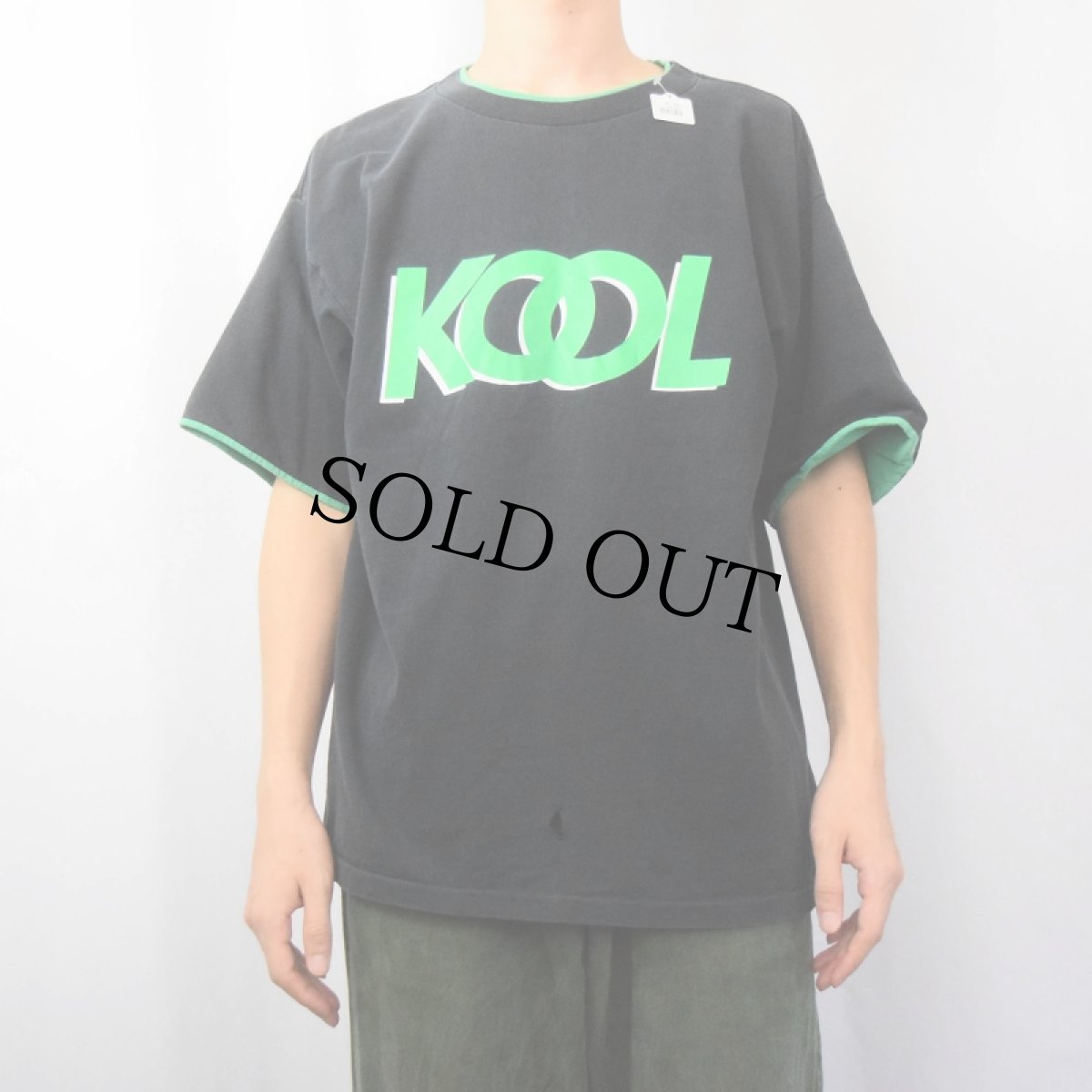 画像2: 90's KOOL タバコ企業 レイヤードデザイン ロゴプリントTシャツ (2)