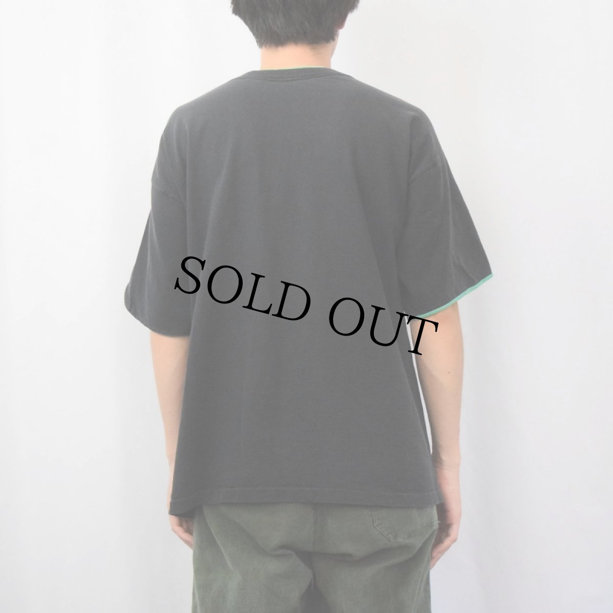 画像3: 90's KOOL タバコ企業 レイヤードデザイン ロゴプリントTシャツ (3)