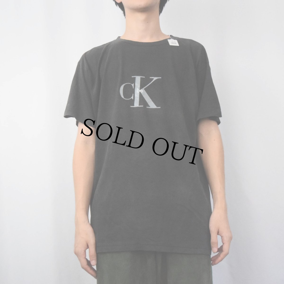 画像3: 90's Calvin Klein "CK-be" 香水 ロゴプリントTシャツ (3)