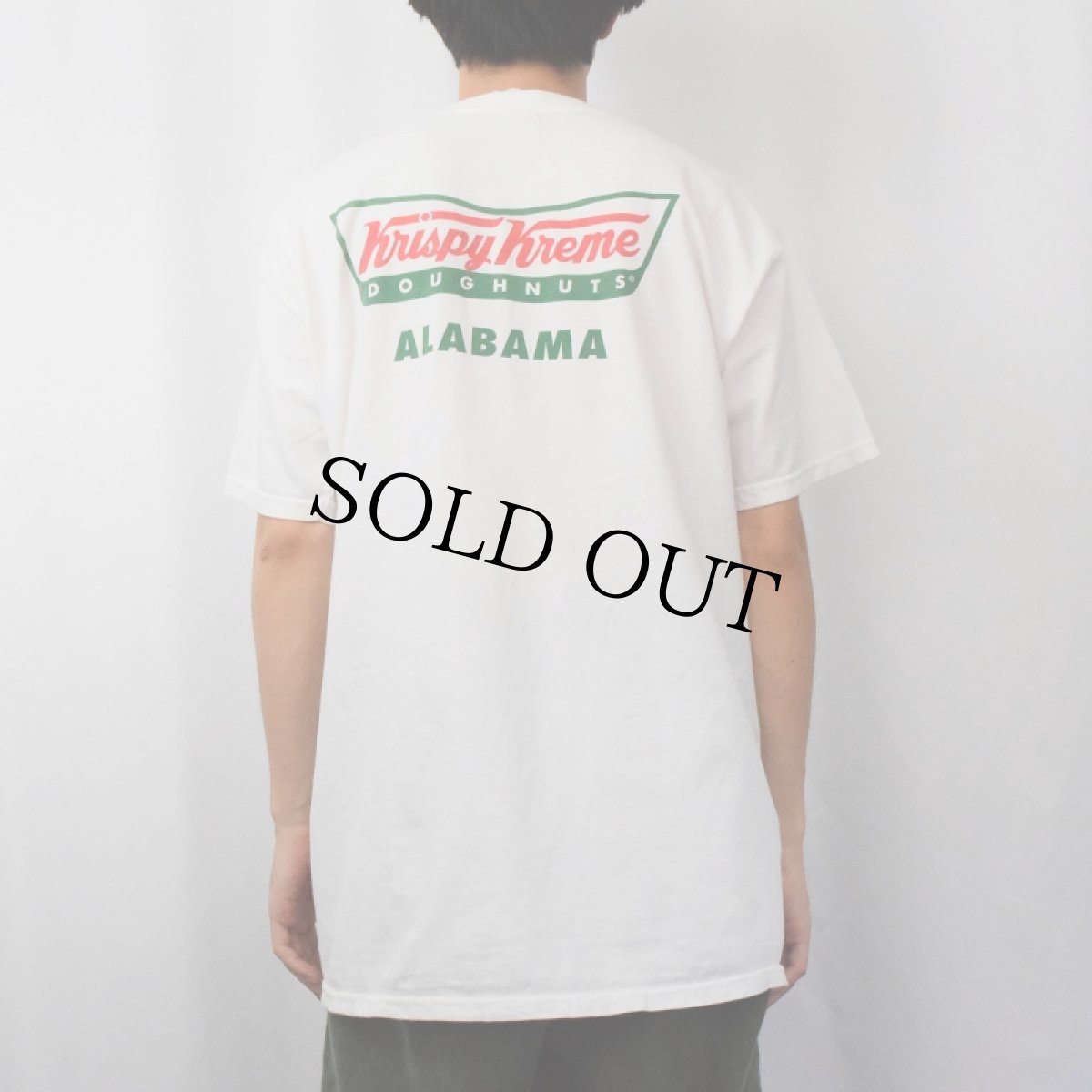 画像4: Krispy Kreme Doughnuts ドーナツショップ ロゴプリントTシャツ L (4)