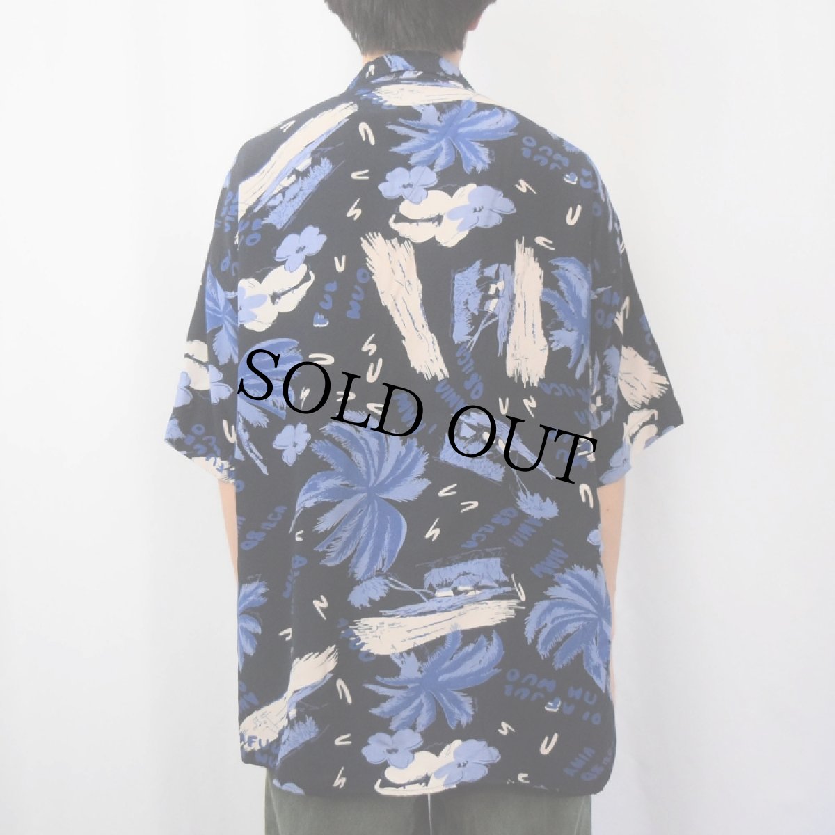 画像3: MOSCHINO オールオーバーパターン レーヨンアロハシャツ XL (3)