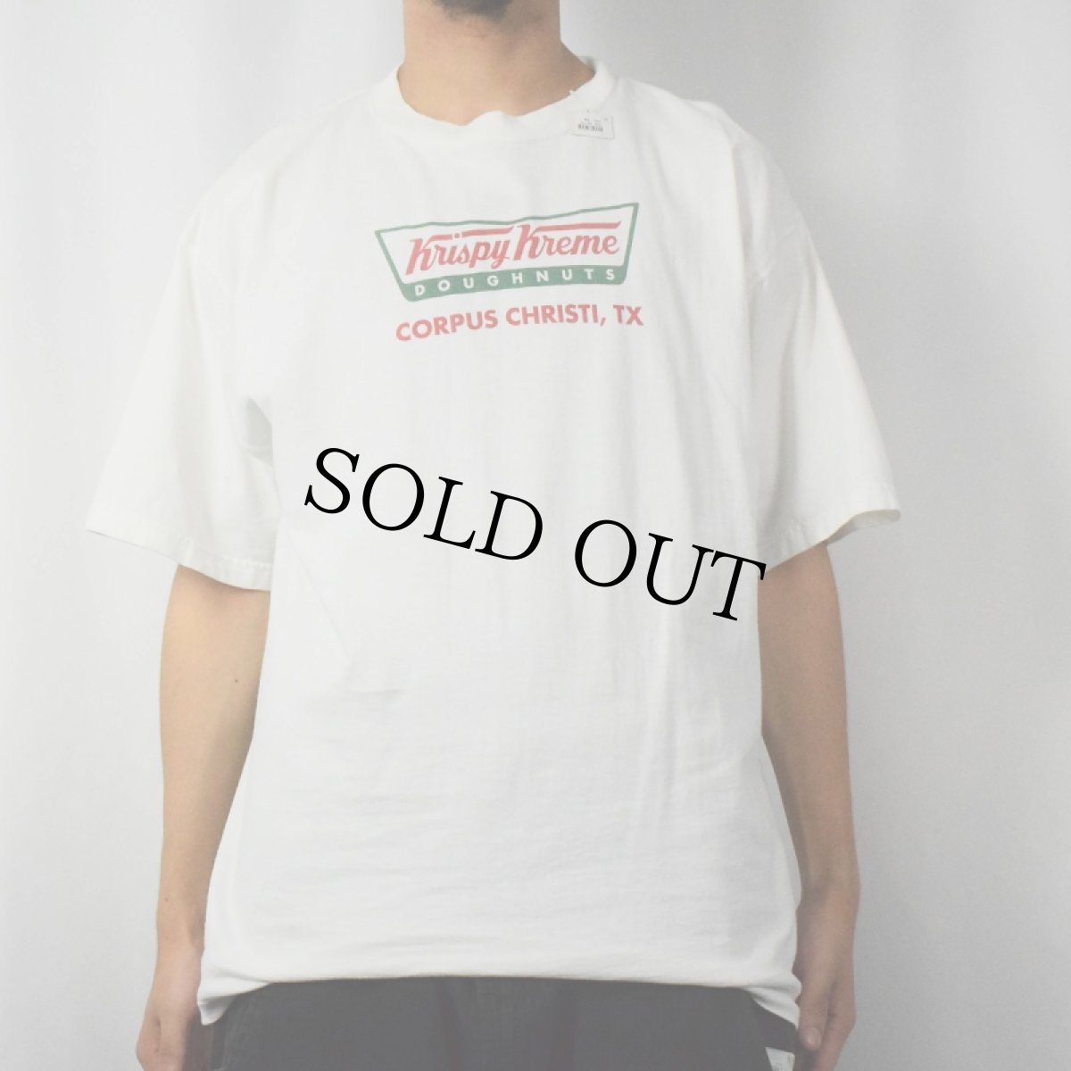 画像2: Krispy Kreme Doughnuts ドーナツショップ ロゴプリントTシャツ XL (2)