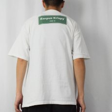 画像3: Krispy Kreme Doughnuts ドーナツショップ ロゴプリントTシャツ XL (3)