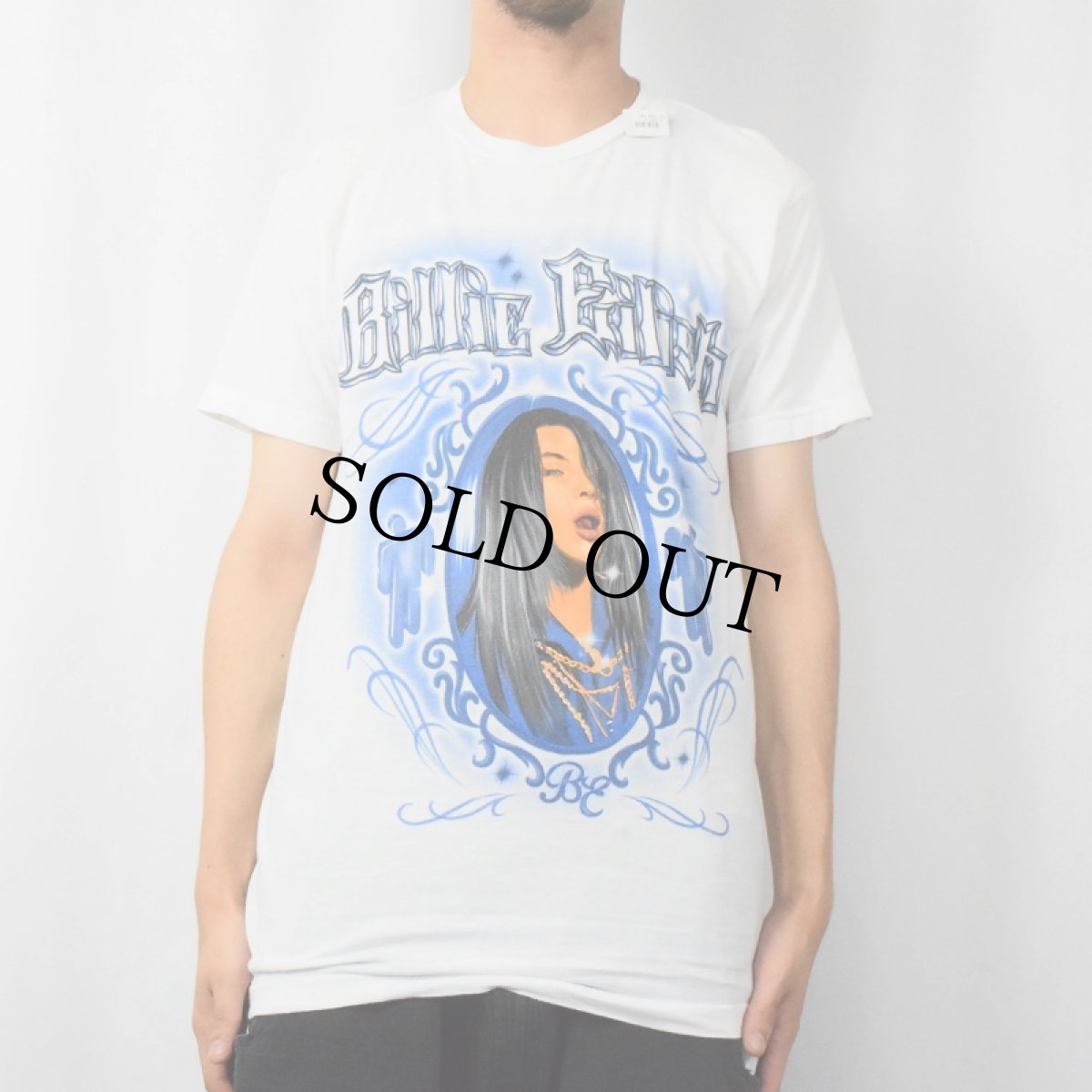 画像2: Billie Eilish アーティストプリントTシャツ S (2)