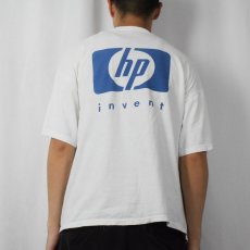 画像4: hp invent "bringing it home" コンピューター企業 ロゴプリントTシャツ XL (4)