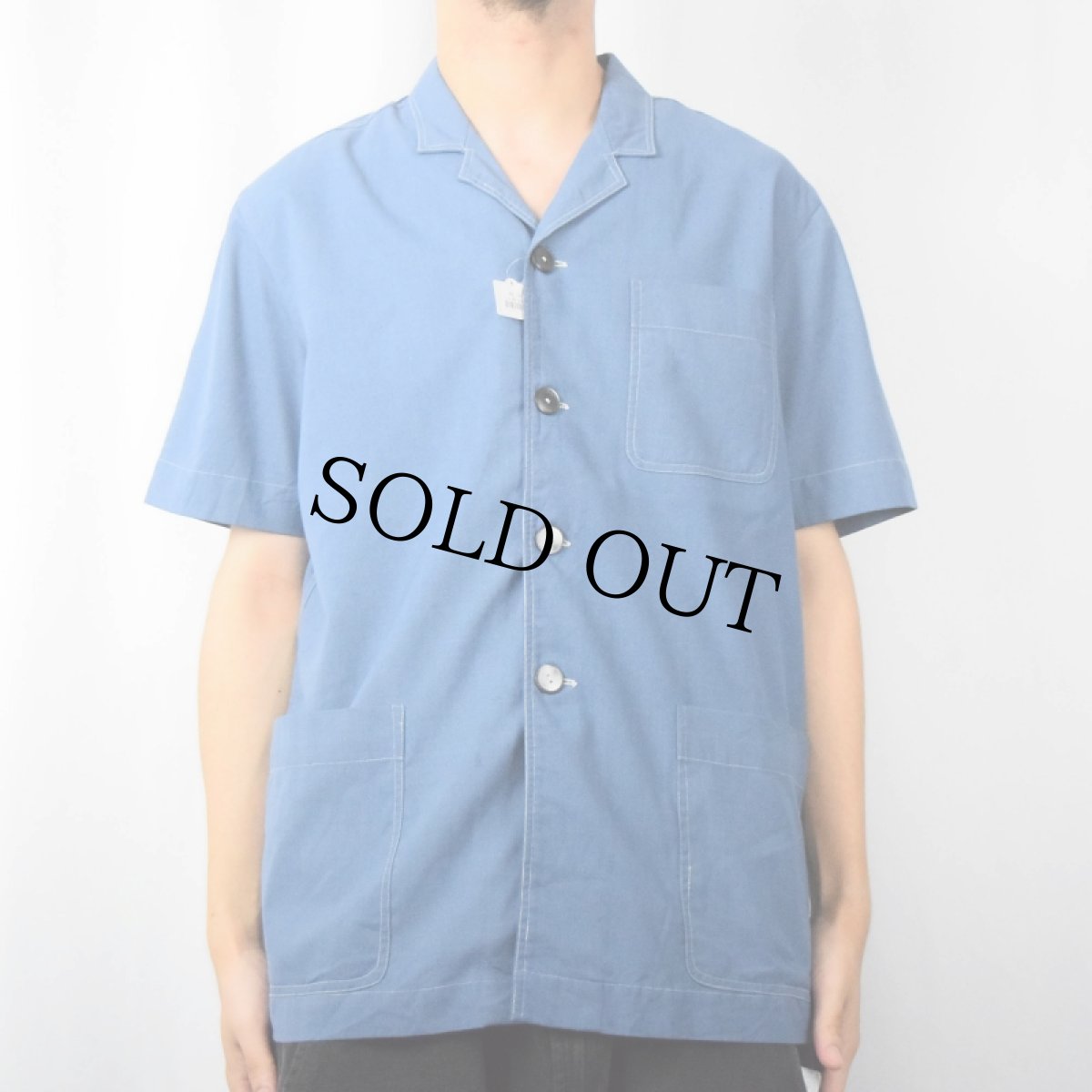 画像2: 60〜70's bou Sinna オープンカラーシャツ (2)