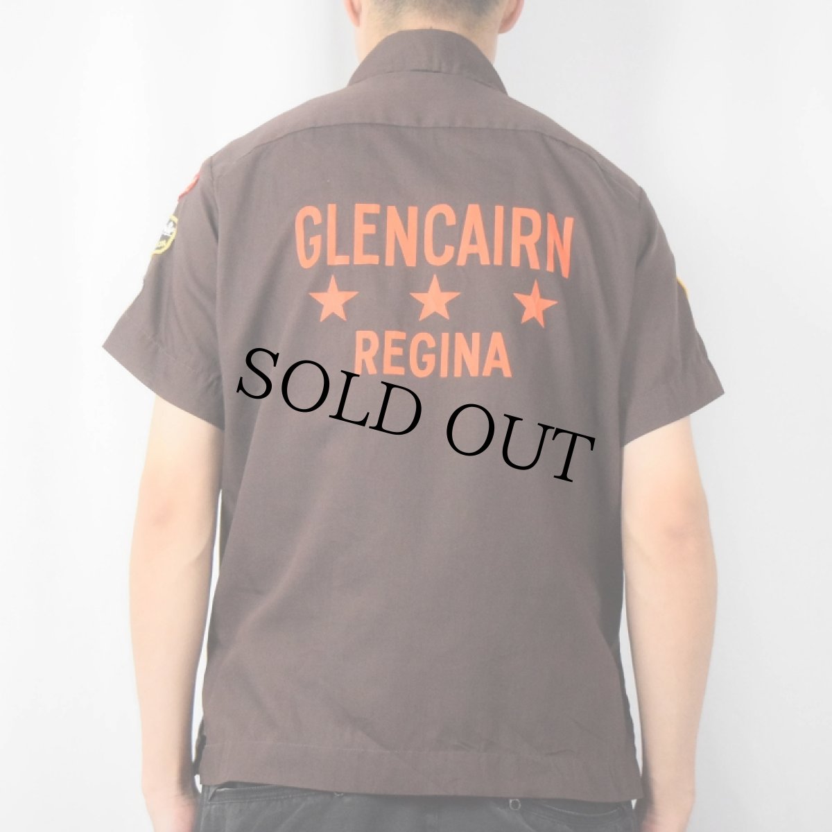画像4: 【SALE】 70's Hilton USA製 "GLENCAIRN REGINA" ワッペン付き ボーリングシャツ S (4)