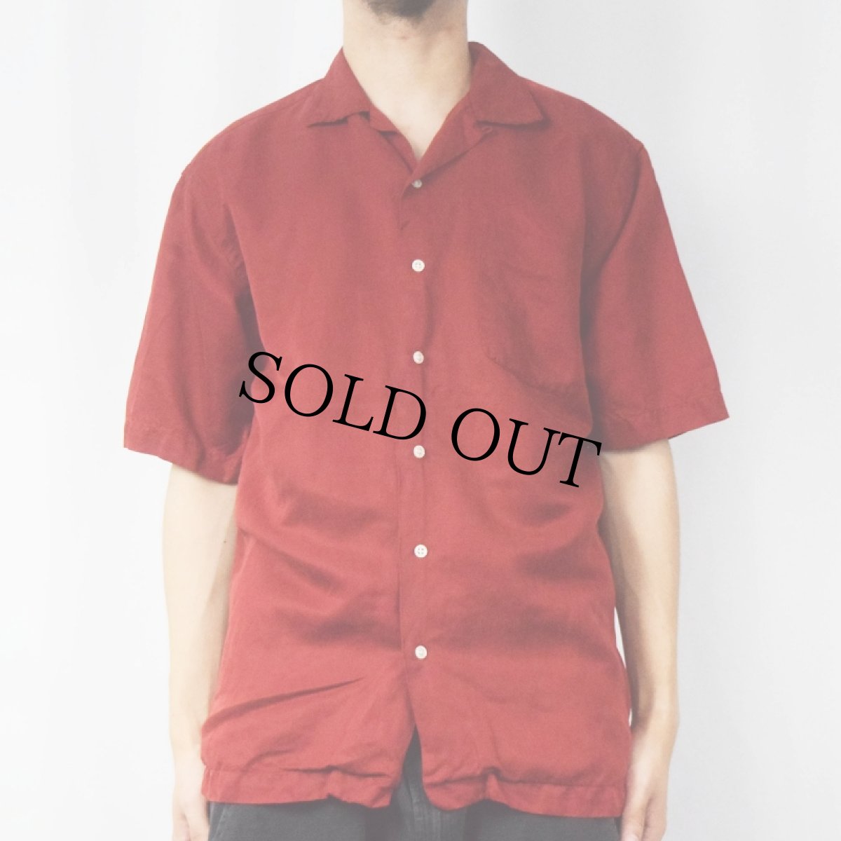 画像2: POLO Ralph Lauren "CALDWELL" シルク×リネンオープンカラーシャツ M (2)