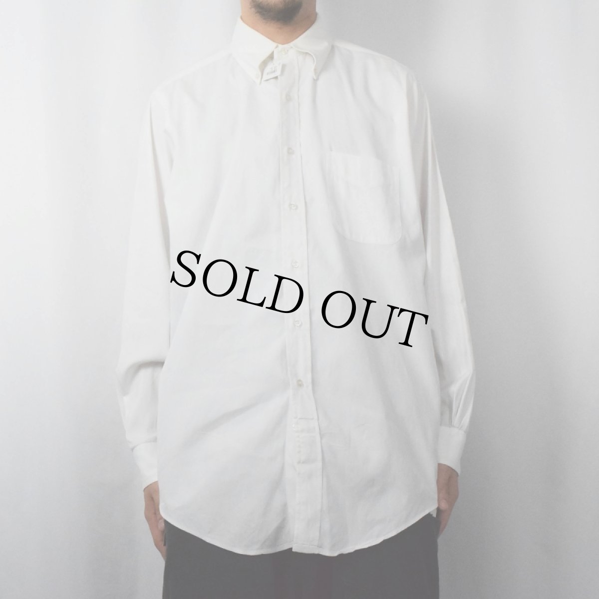 画像2: 90's Brooks Brothers USA製 コットンボタンダウンシャツ SIZE16 1/2-4 (2)