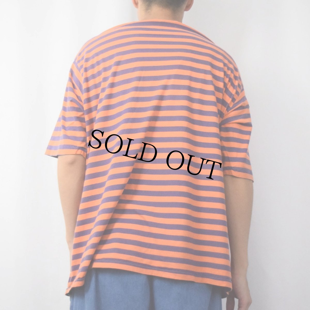 画像3: 90's POLO Ralph Lauren ボーダー柄 ロゴ刺繍Tシャツ XXL (3)