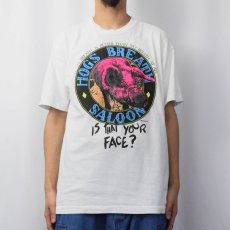 画像3: 90's HOG'S BREATH SALOON USA製 "IS THAT YOUR FACE?" パブプリントTシャツ XL (3)