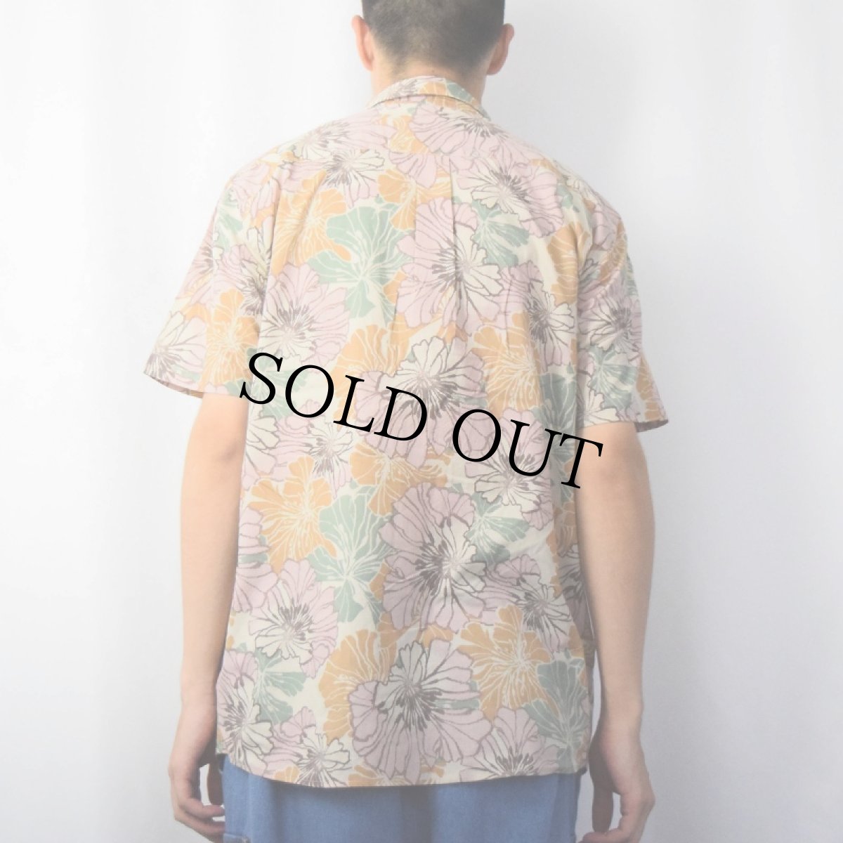 画像3: 【SALE】 21AW Patagonia 花柄 コットン×ポリエステルシャツ L (3)