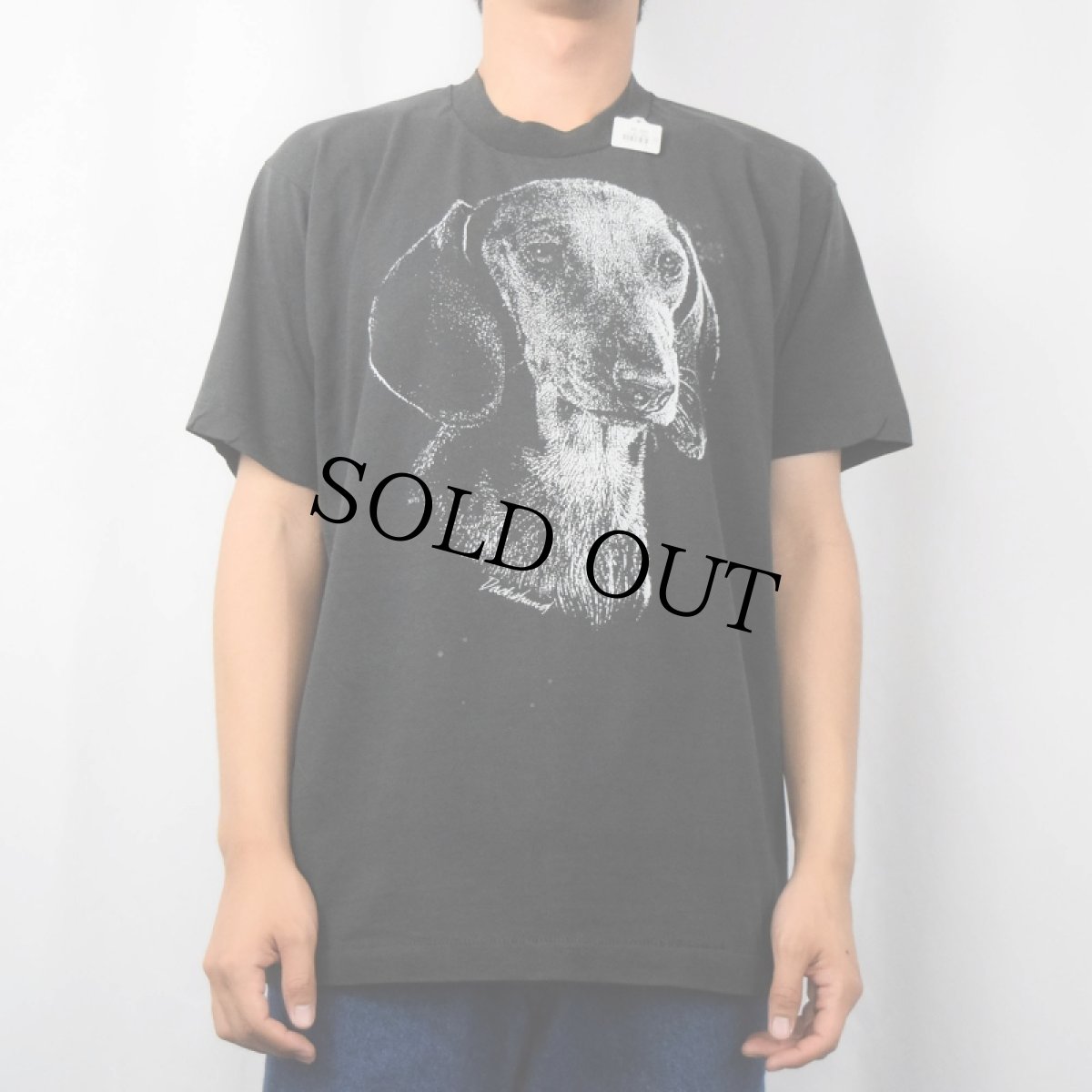 画像2: 80〜90's "Dackshund" 犬プリントTシャツ (2)