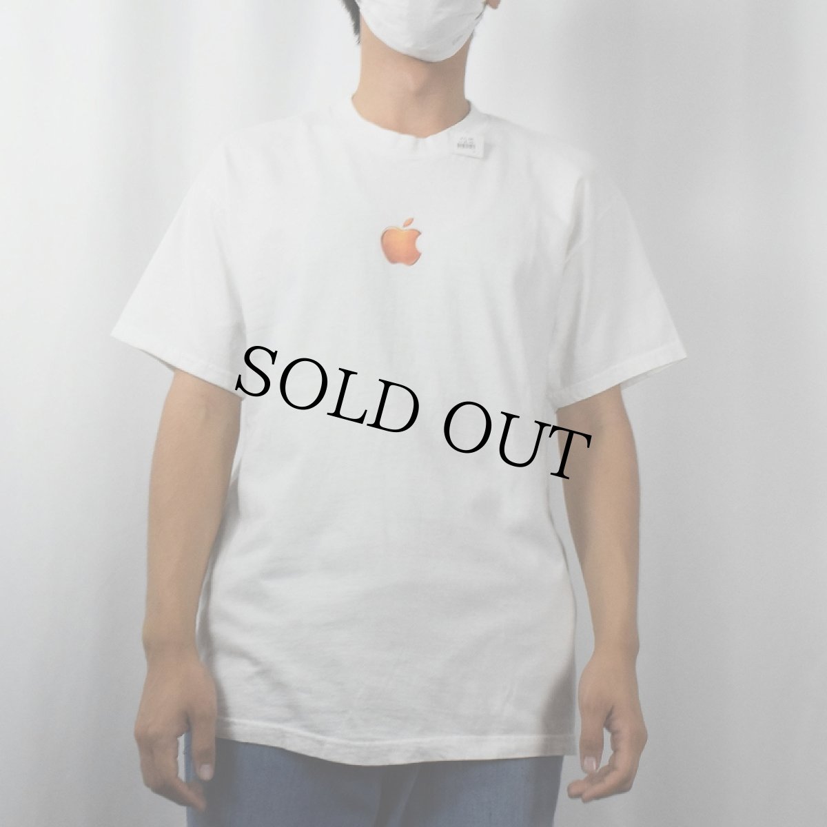 画像2: Apple ロゴプリントＴシャツ M (2)