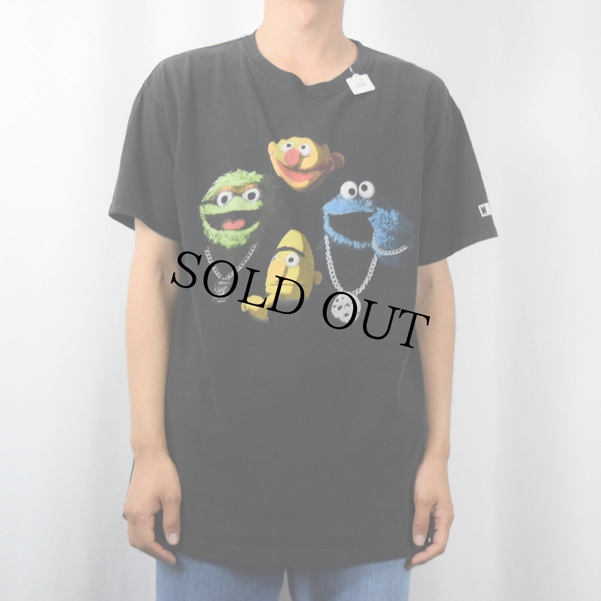 画像2: NEFF×SESAME STREET "Death Row Records" パロディTシャツ L (2)