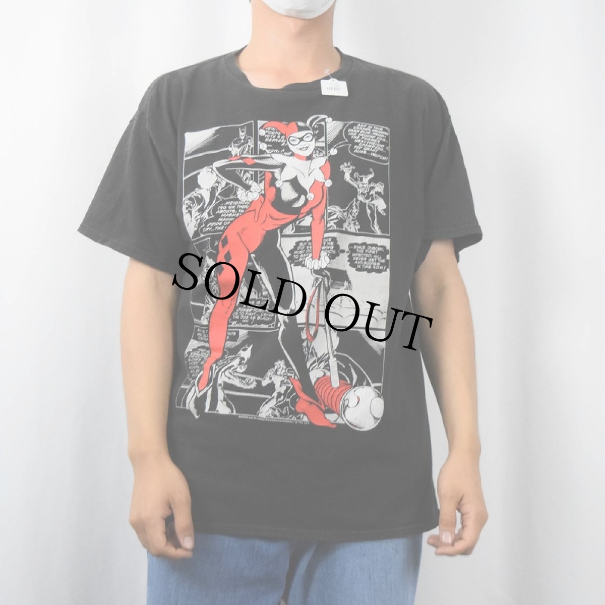 画像2: DC COMICS "Harley Quinn" キャラクタープリントTシャツ L (2)