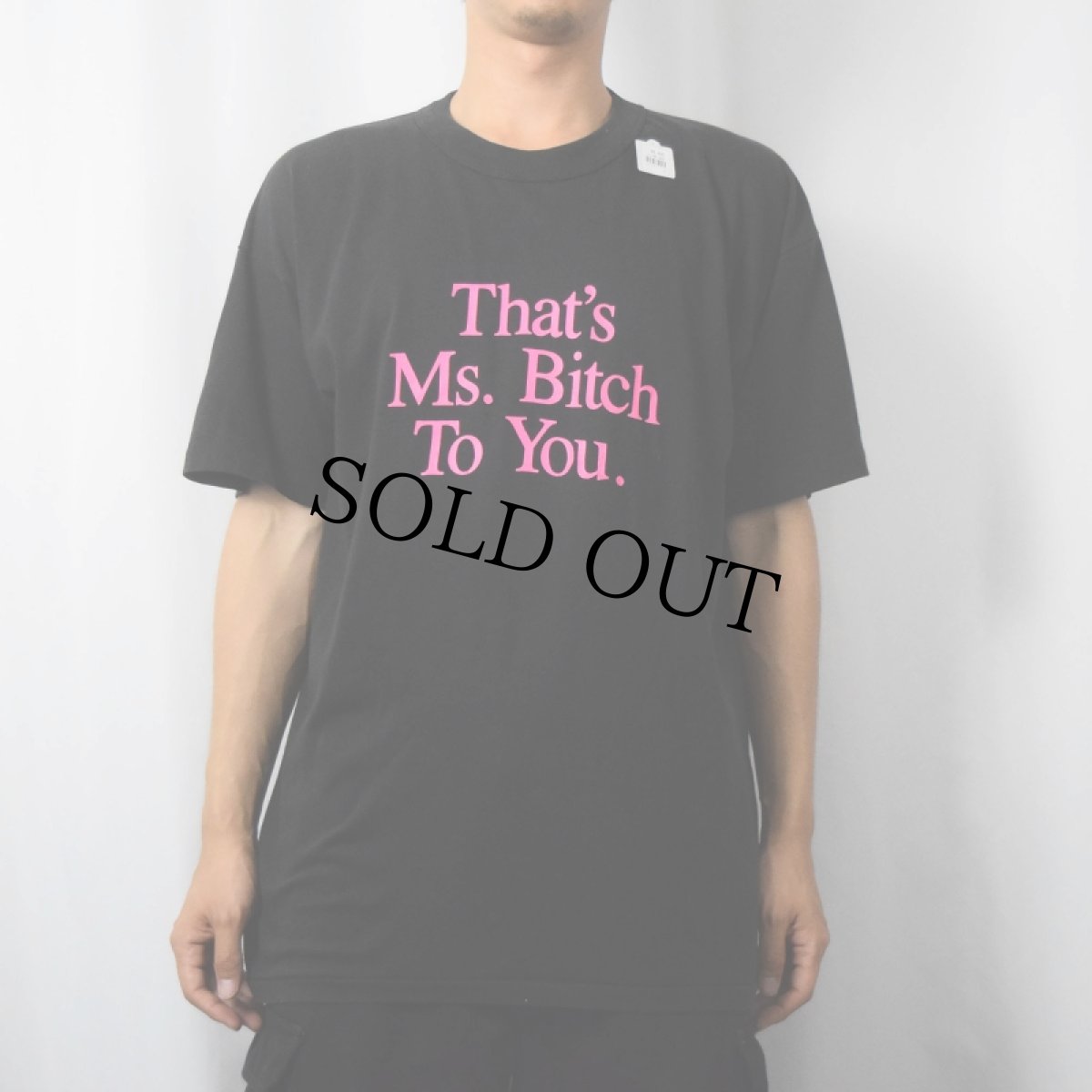 画像2: 80's USA製 "That's Ms. Bitch To You." メッセージプリントTシャツ XL (2)
