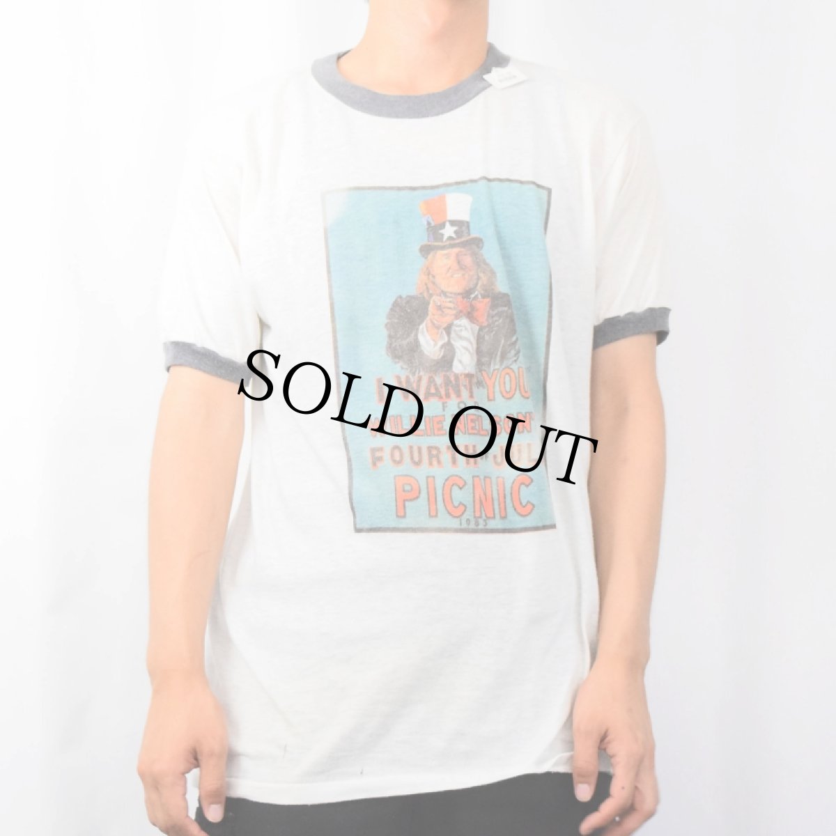 画像3: 1983 Willie Nelson USA製 "I WANT YOU FOR WILLIE NELSON'S..." カントリーシンガーTシャツ XL (3)