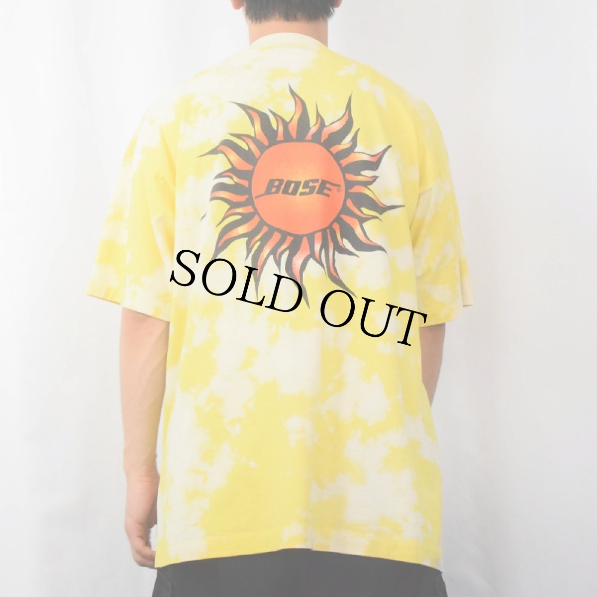 画像4: 90's BOSE 音響機器メーカー タイダイ ロゴプリントTシャツ XL (4)