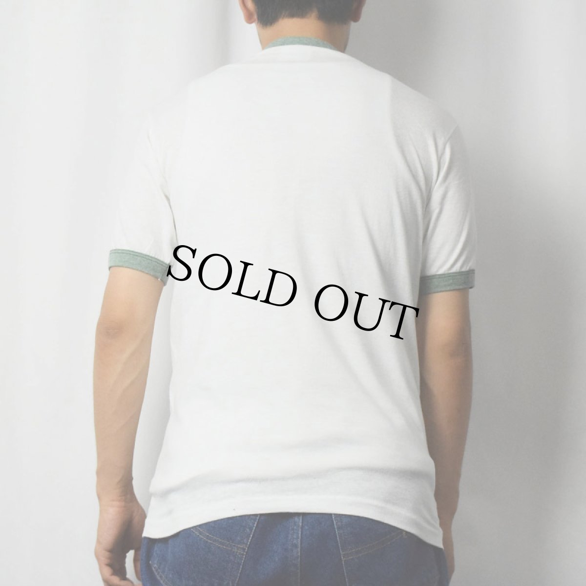 画像3: 80's USA製 "Avenue of the Giants Marathon" マラソンプリントリンガーTシャツ M (3)