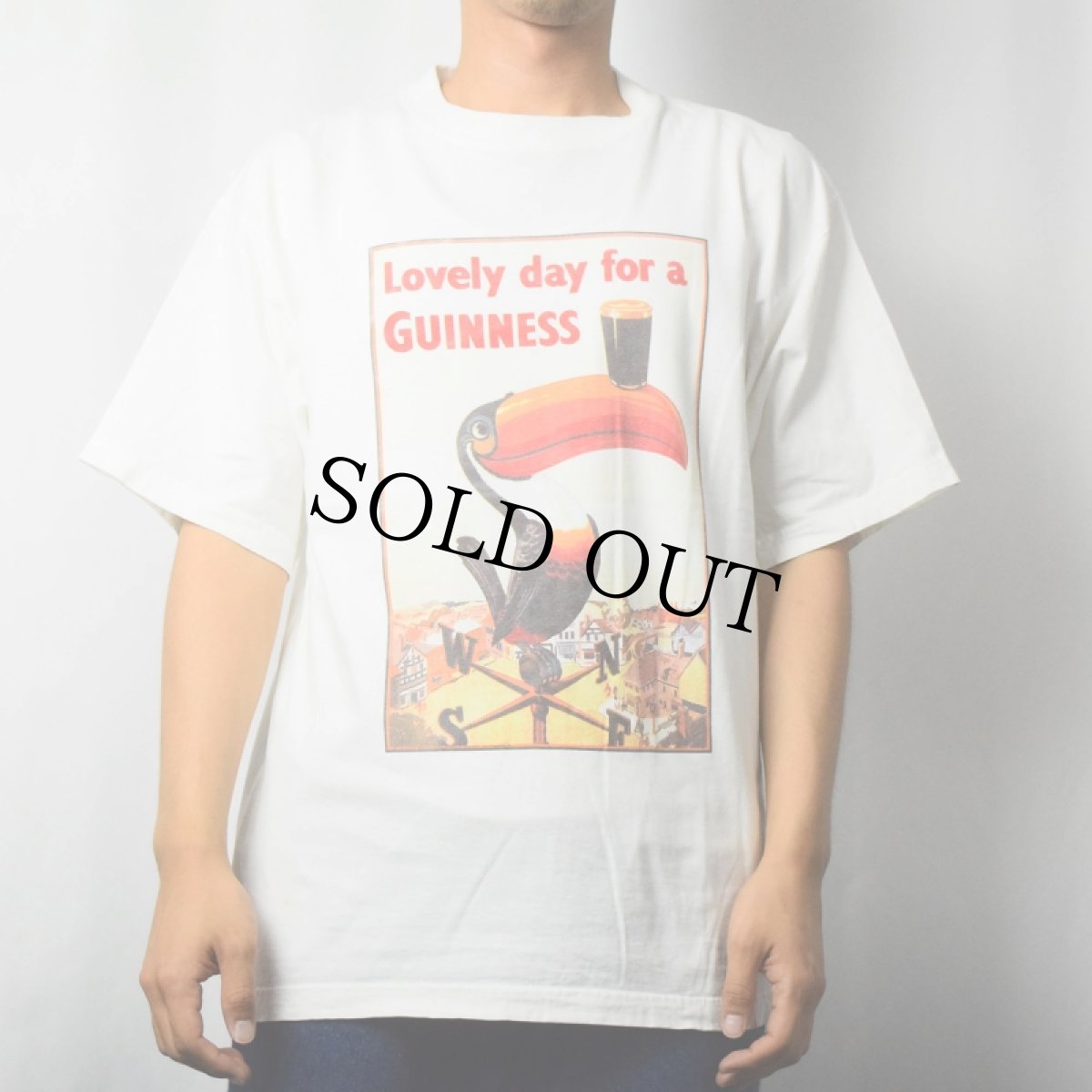 画像2: GUINNESS BEER "Lovely day for a GUINESS" ビールメーカー プリントTシャツ L (2)