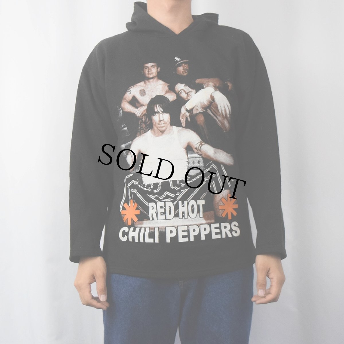 画像3: RED HOT CHILI PEPPERS ロックバンド フォトプリントスウェットフーディー BLACK S (3)