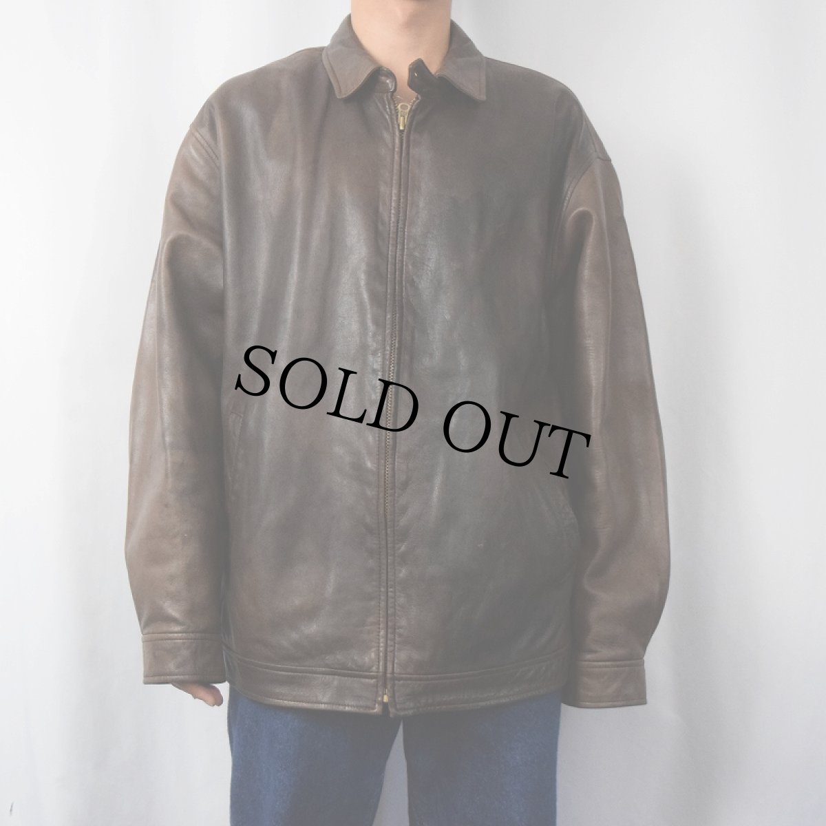 画像2: POLO Ralph Lauren レザージャケット XL (2)