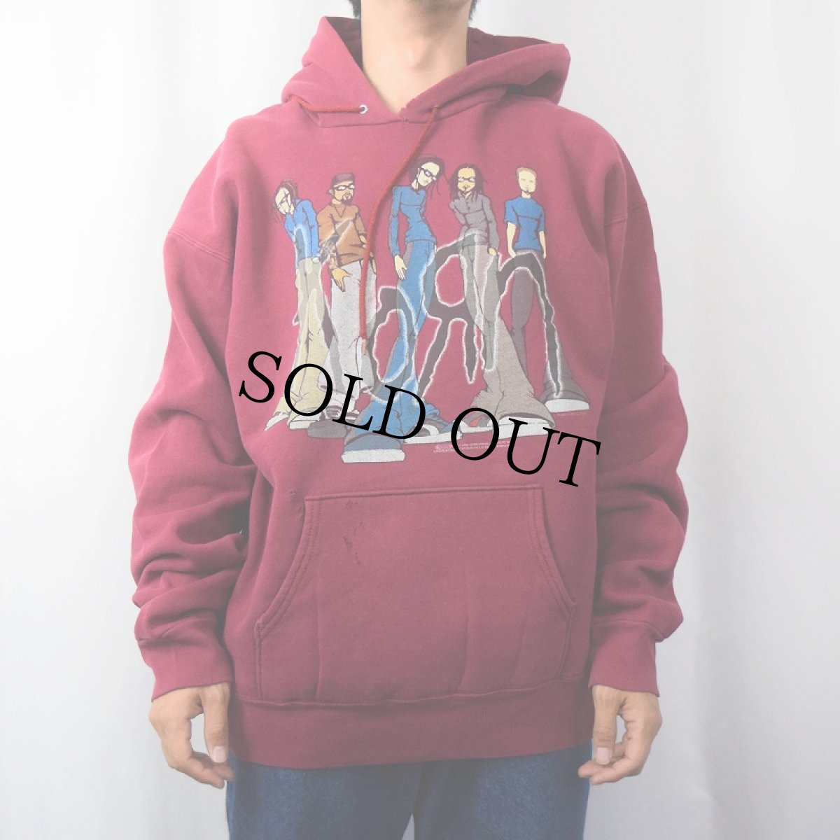 画像2: Korn メタルバンドスウェットフーディー XL (2)