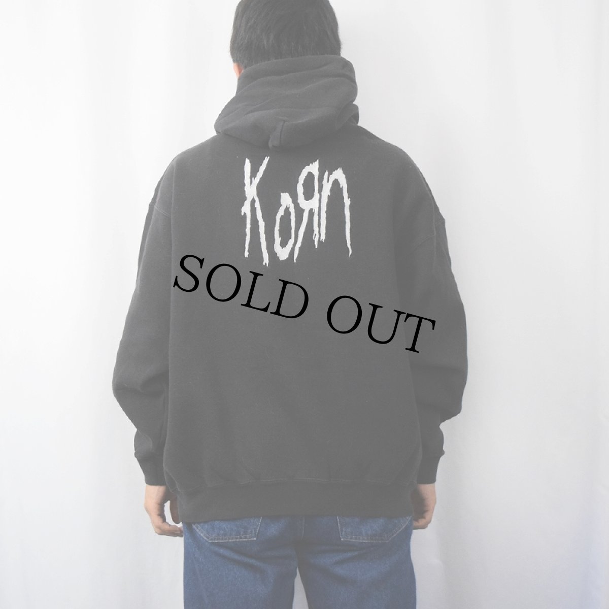 画像4: Korn メタルバンドスウェットフーディー BLACK XL (4)