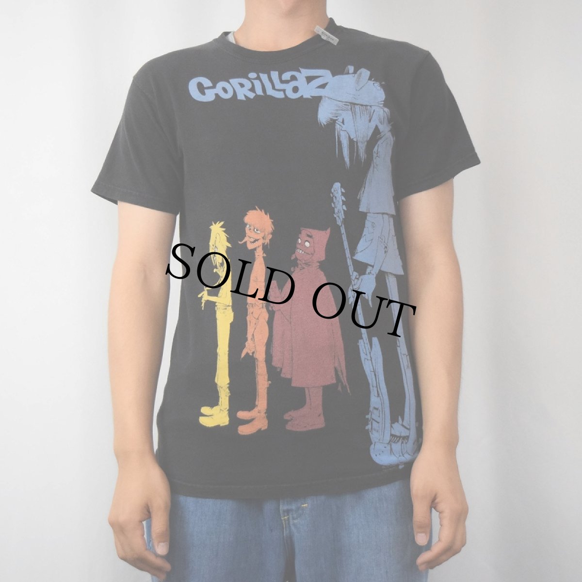 画像2: GORILLAZ ロックバンドTシャツ BLACK S (2)