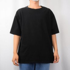画像2: 90's Hanes USA製 無地Tシャツ BLACK XL (2)