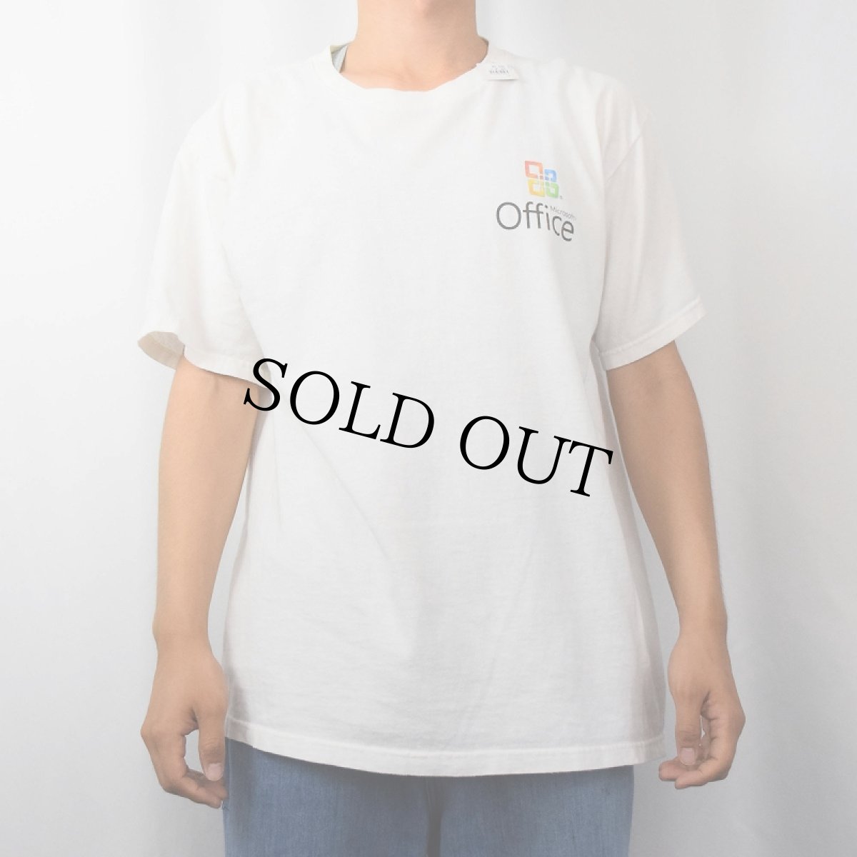 画像3: Microsoft office コンピューター企業 ロゴプリントTシャツ L (3)