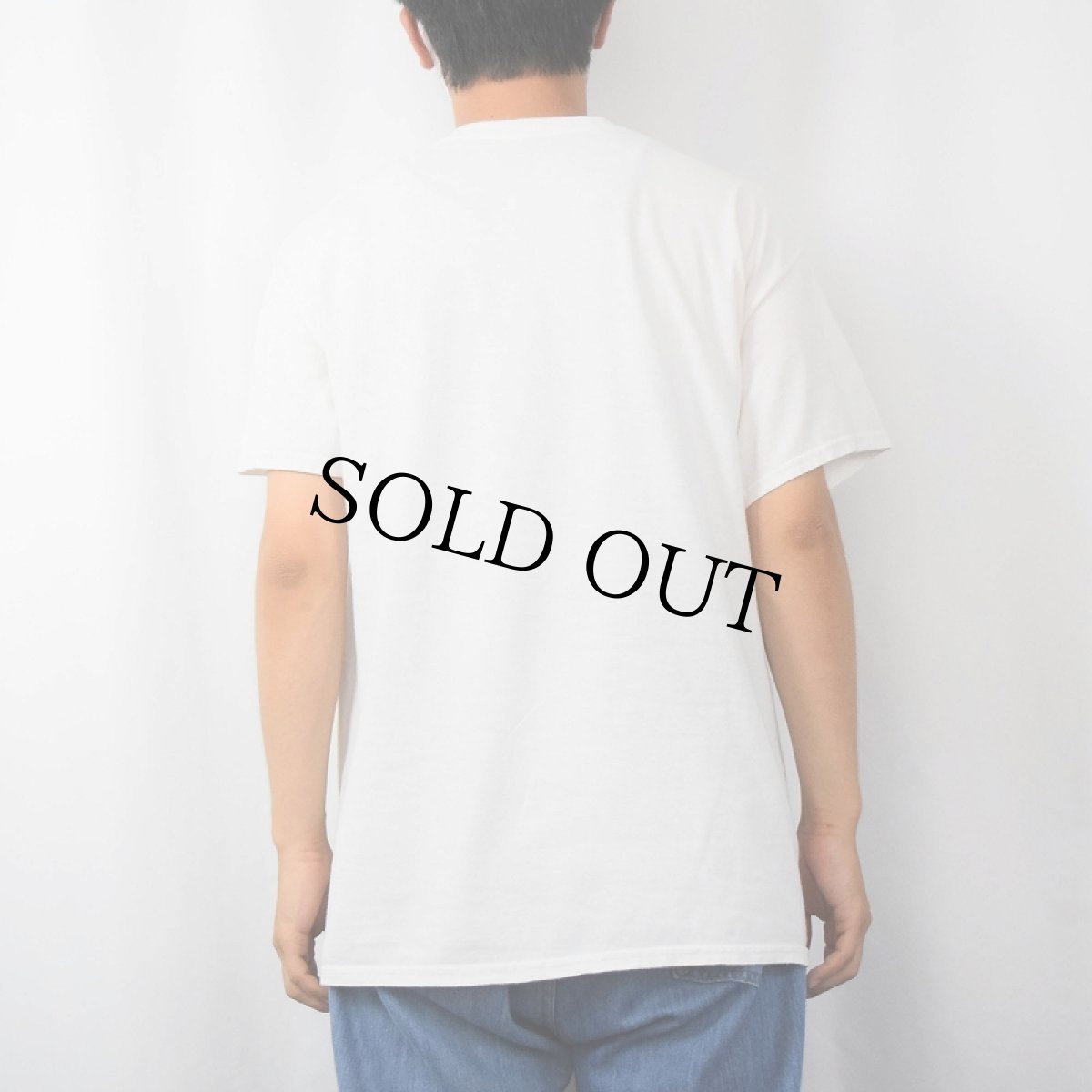 画像3: Steven Rhodes "Let's run away from our problems" イラストプリントTシャツ L (3)