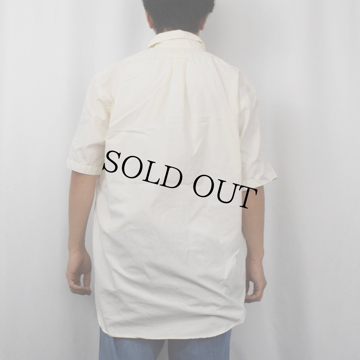 画像3: Ralph Lauren "BLAKE" ロゴ刺繍 2PLY コットンボタンダウンシャツ M (3)