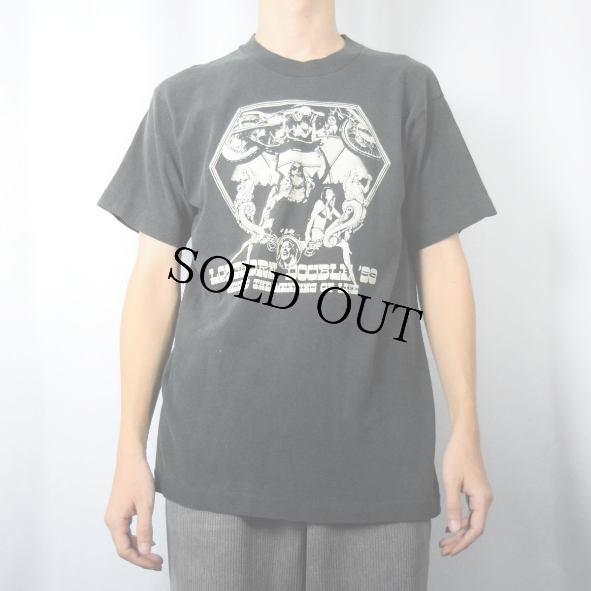 画像3: 90's USA製 "LONGHORN DOUBLE '99" プリントTシャツ M (3)