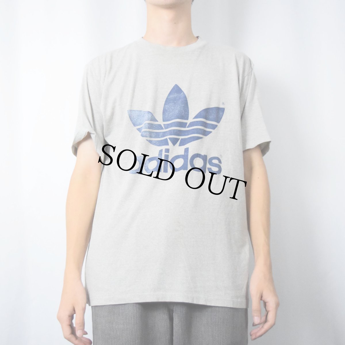 画像2: 80's adidas USA製 ロゴプリントTシャツ XL (2)