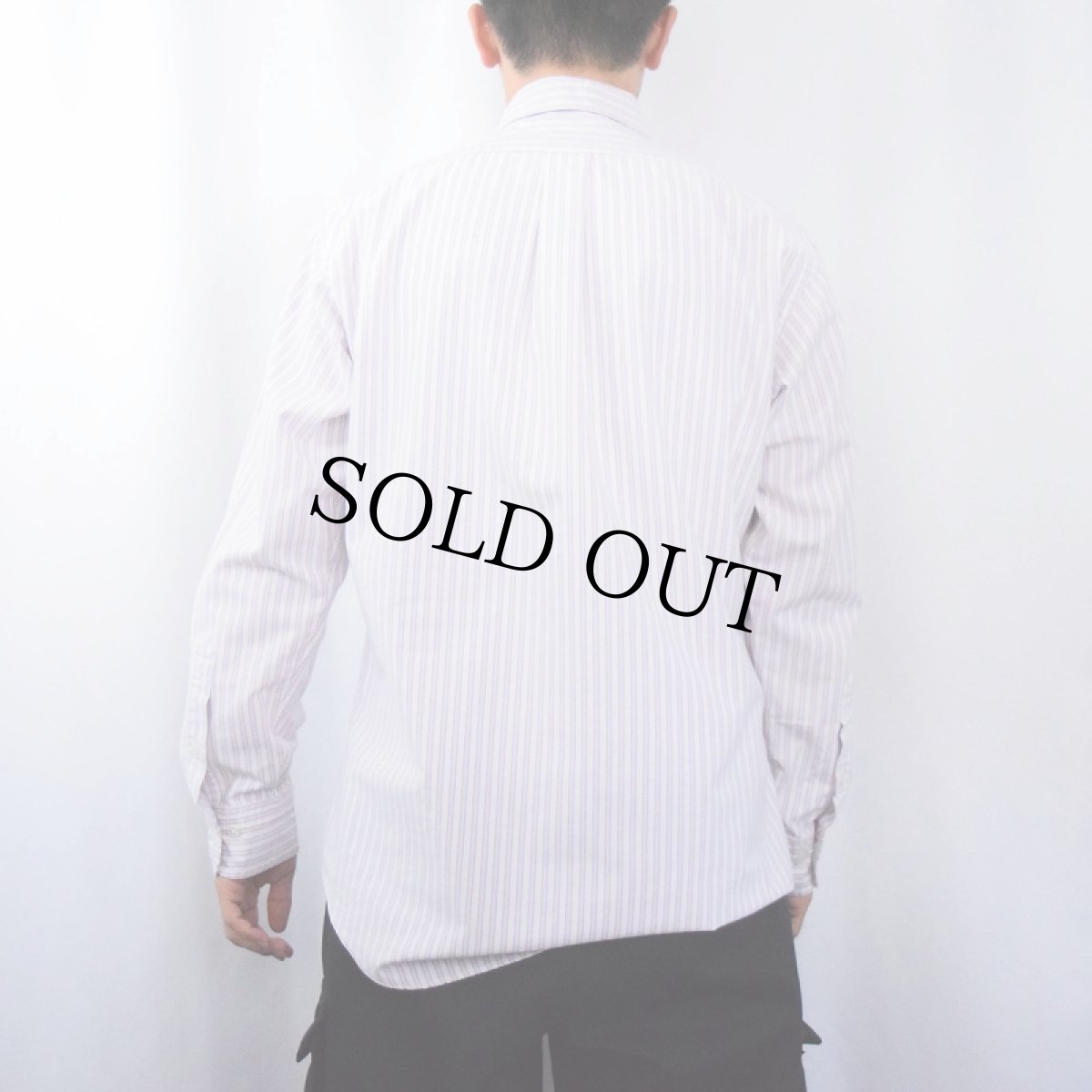 画像3: Brooks Brothers USA製 ストライプ柄 コットンボタンダウンシャツ M (3)