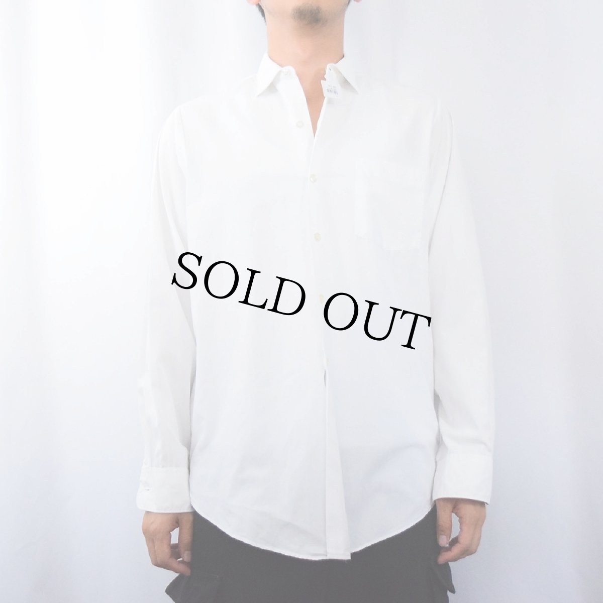 画像2: 60's PENNEY'S TOWNCRAFT マチ付き コットンシャツ SIZE14 1/2-33 (2)