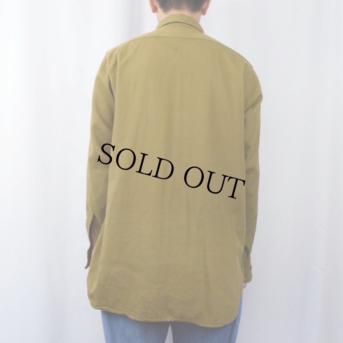 画像3: 40〜50's BOY SCOUTS OF AMERICA チェンジボタン コットンツイルシャツ (3)