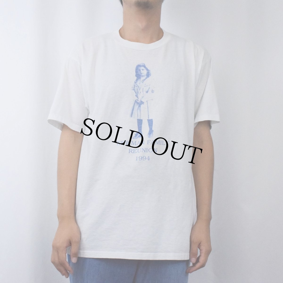 画像2: 90's USA製 "NEWMAN FAMILY REUNION 1994" フォトプリントTシャツ L (2)