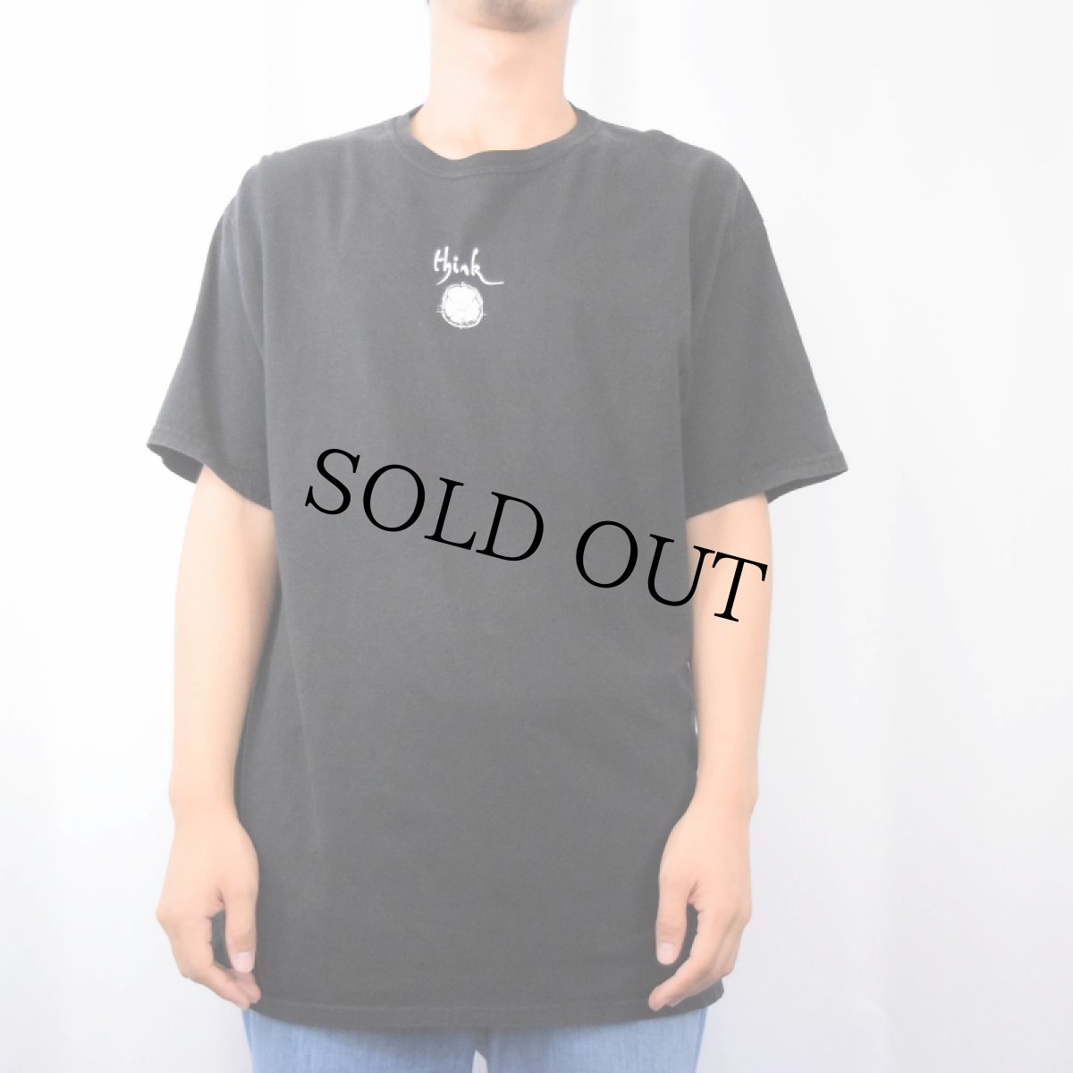 画像3: Stan Brakhage "It's okay to think while watching movies." メッセージプリントTシャツ L (3)