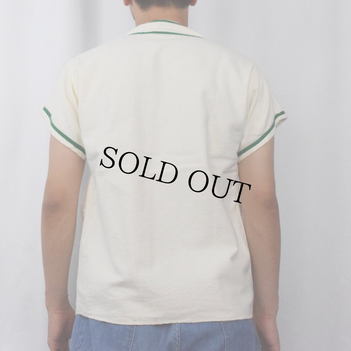 画像3: 60's Russell Southern USA製 猫目ボタン フランネルベースボールシャツ L (3)