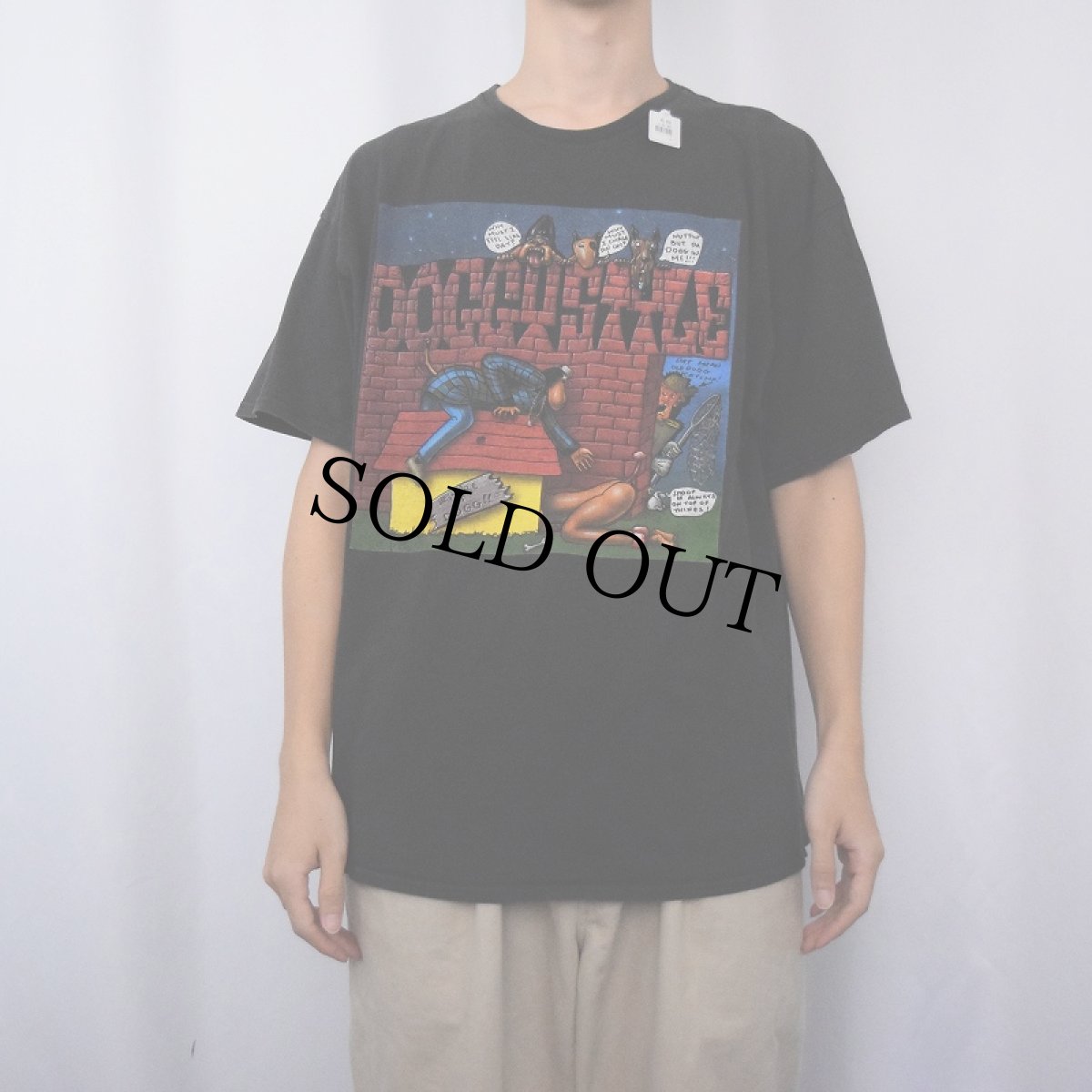 画像2: Snoop Dogg "DOGGYSTYLE" ヒップホップTシャツ BLACK XL (2)