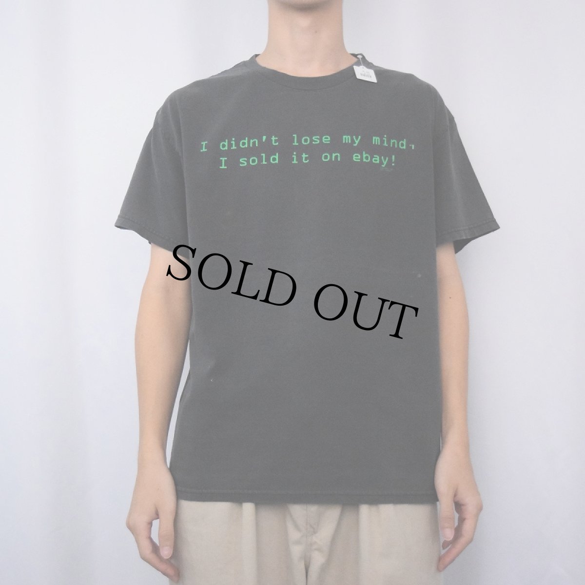 画像2: "I didn't lose my mind, I sold it on ebay!" メッセージプリントTシャツ L (2)