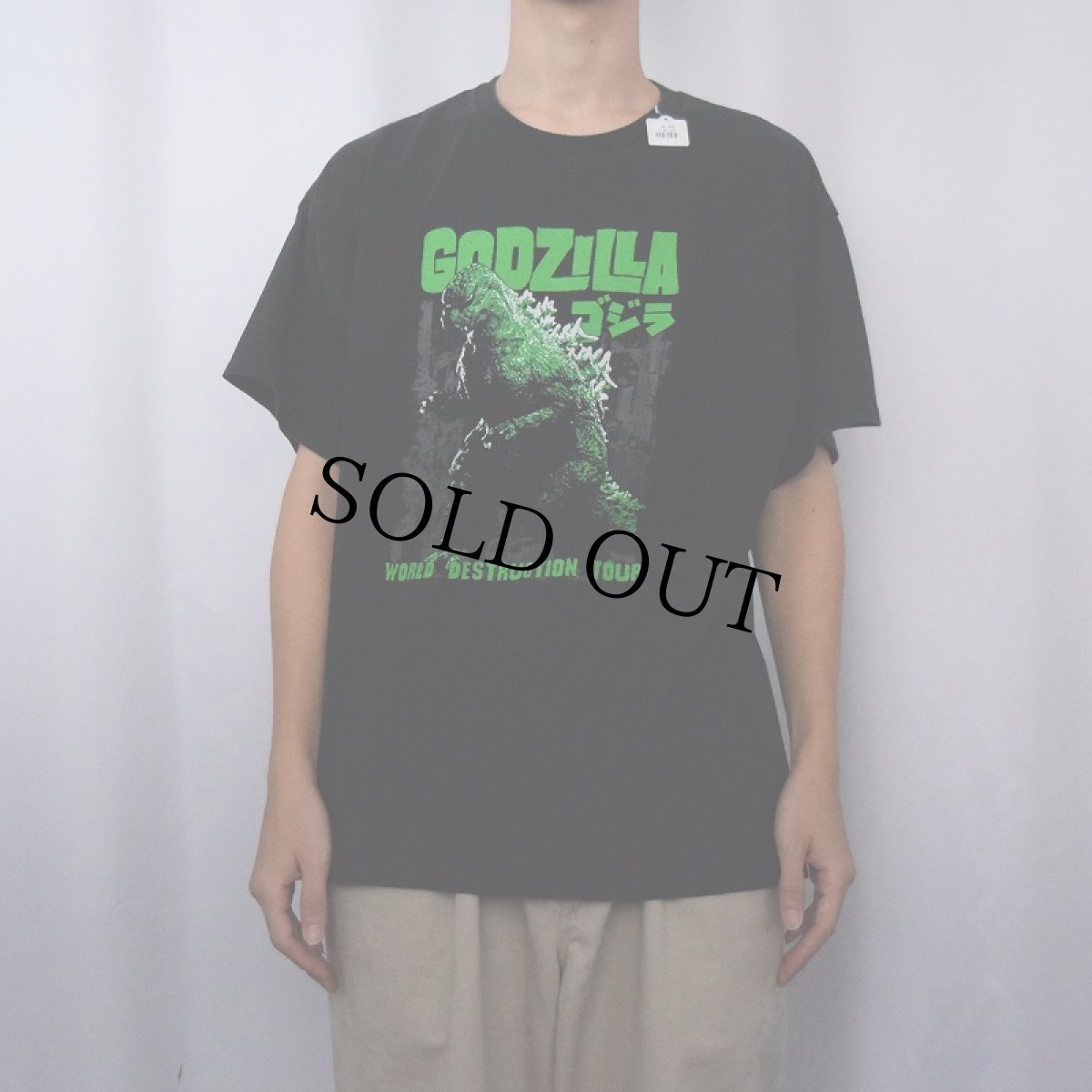 画像2: GODZILLA "WORLD DESTRUCTION TOUR" キャラクタープリントTシャツ (2)