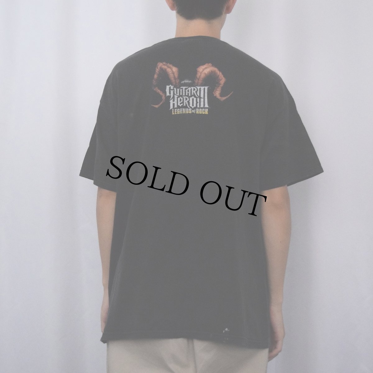 画像3: 【SALE】 2007 GUITAR HEADIII ビデオゲームプリントTシャツ XL (3)