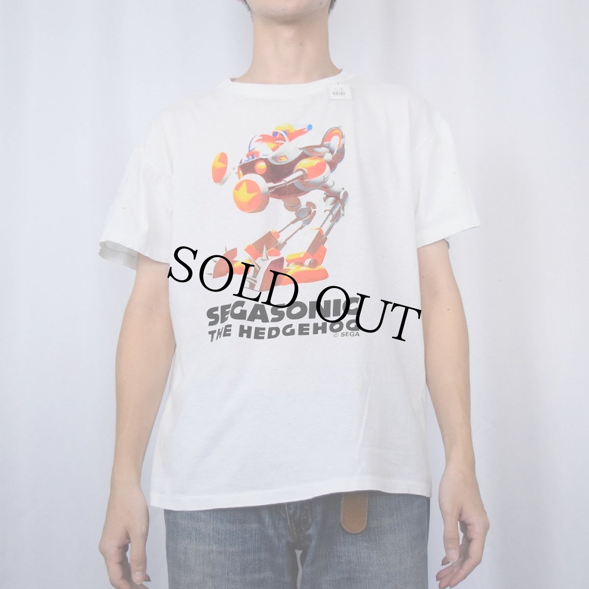 画像2: 90's SEGASONIC THE HEDGEHOG "Dr. EGGMAN" キャラクタープリントTシャツ (2)