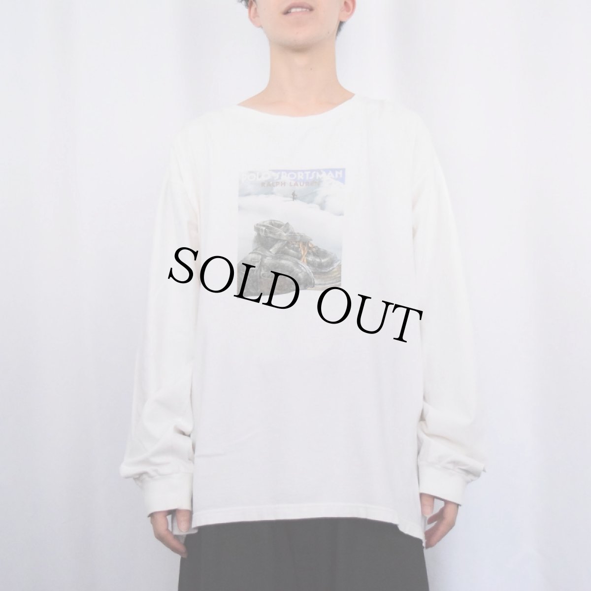 画像2: 90's POLO Ralph Lauren USA製 イラストプリントロンT XL (2)